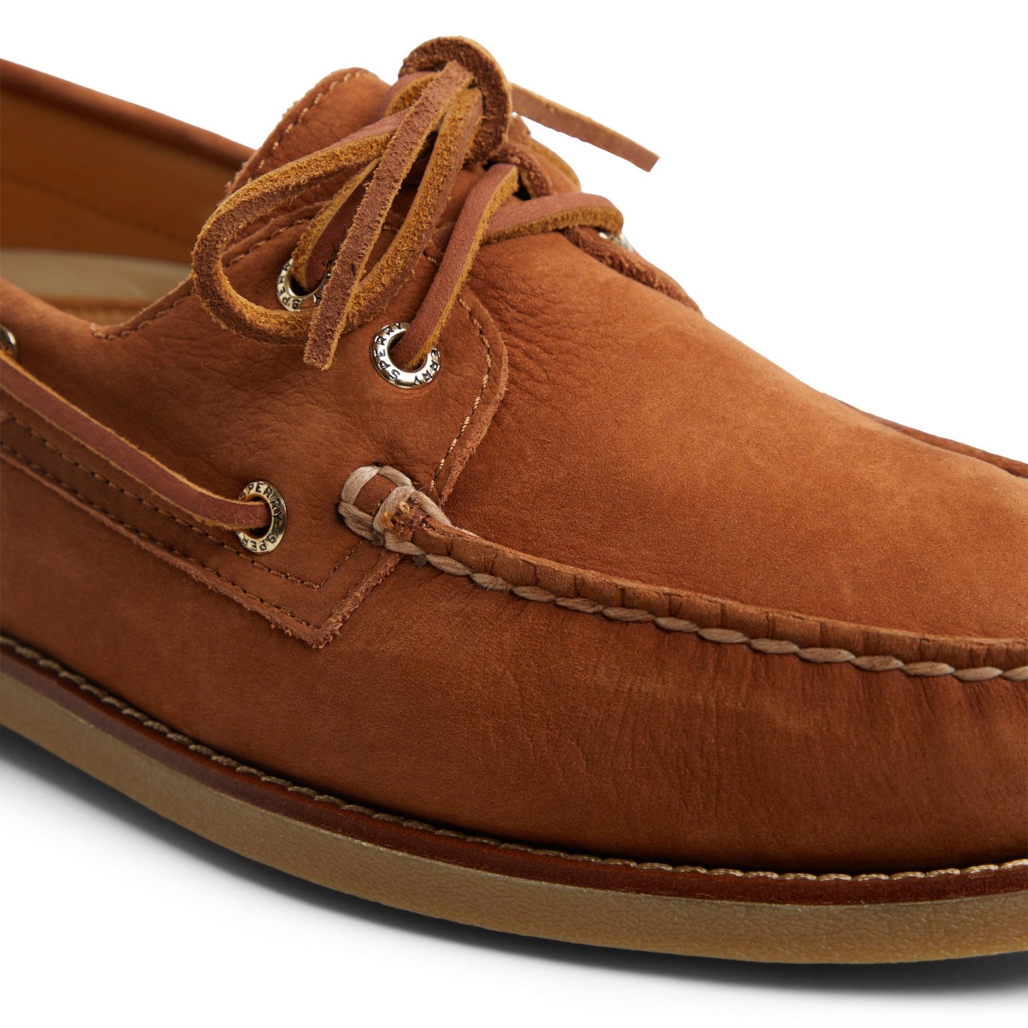 Gold Authentic Original™ 2-Eye Lite Boat Shoe Light Brown Men's Leather