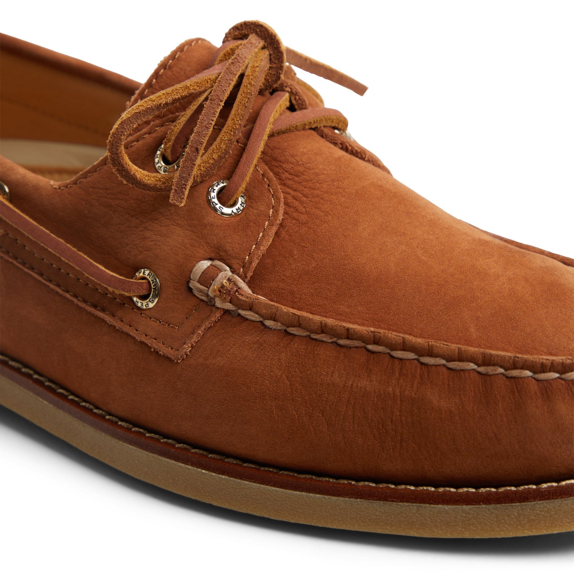 Gold Authentic Original™ 2-Eye Lite Boat Shoe Light Brown Men's Leather