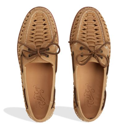 Gcao2eywoven Tan Men's Leather