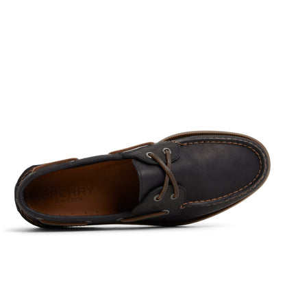 Authentic Original™ 2-Eye Lace Boat Shoe Other Black