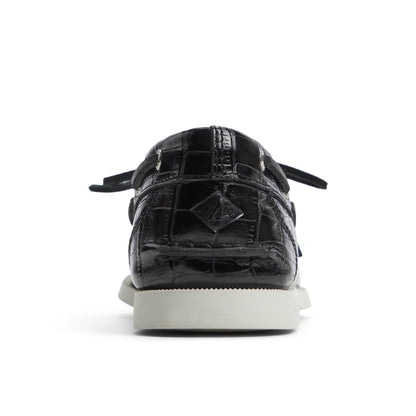 Authentic Original™ 1 Eye Boat Shoe Black Women's Leather