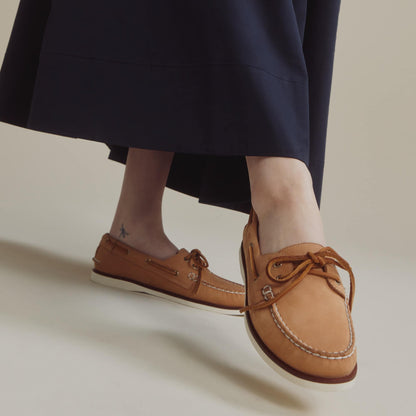 Gold Authentic Original™ 2-Eye Lite Boat Shoe Tan Women's Women