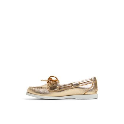 Authentic Original™ 1 Eye Boat Shoe Gold Women's Leather