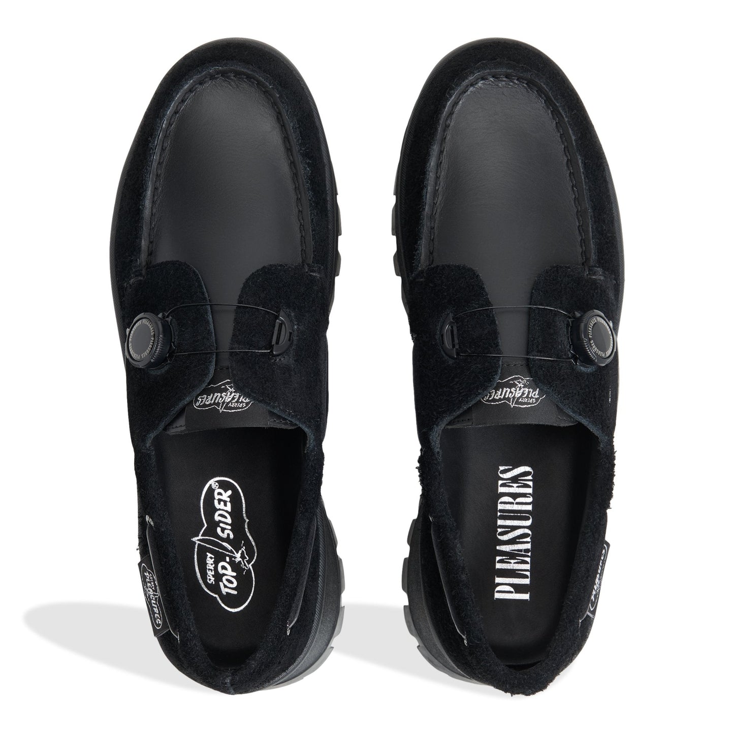 Sperry x Pleasures 3-Eye Vibram Turn-Lock Lug Boat Shoes