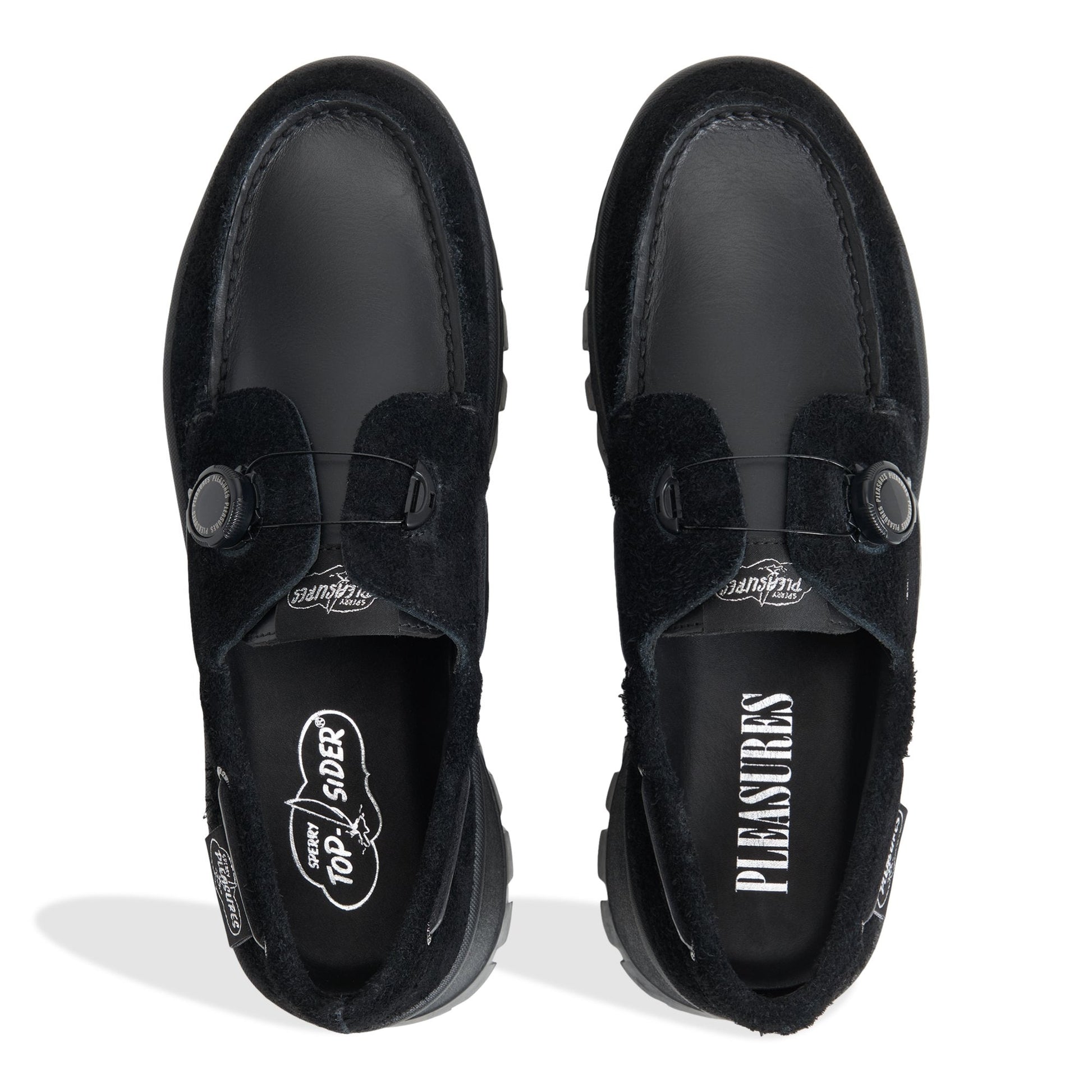 Sperry x Pleasures 3-Eye Vibram Turn-Lock Lug Boat Shoes