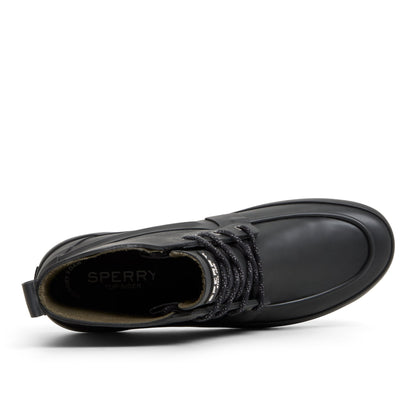 Sleek Lace Up Boot Black