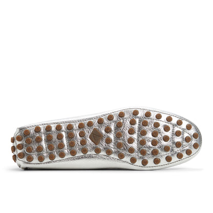 Port Driving Moccasin Silver